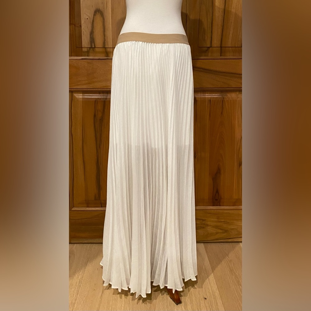 Bcbgeneration - White Pleated Full-Length Skirt, … - image 6